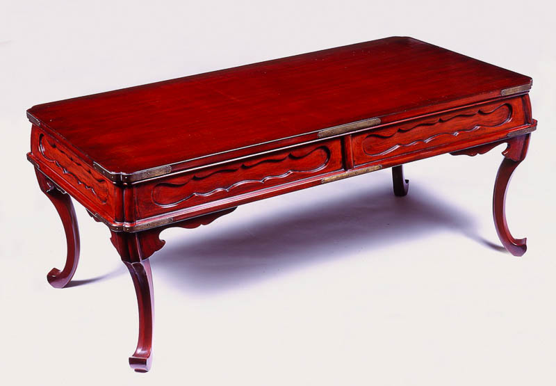 8007 Ming Style Red Lacquer Low Table Burton Ching Ltd